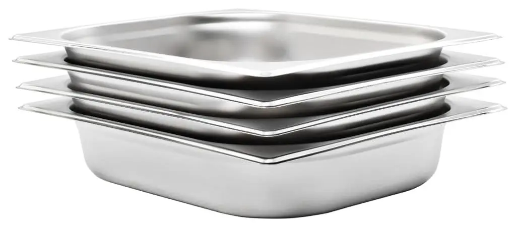 Набор гастроемкостей VidaXL 50887 1/2 4pcs (Silver)