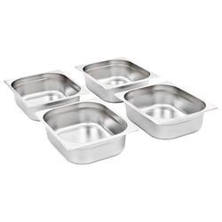 Set de recipiente gastronorm VidaXL 50888 1/2 4pcs (Silver) Thumb