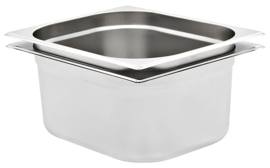 Набор гастроемкостей VidaXL 50889 1/2 2pcs (Silver)