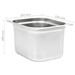 Набор гастроемкостей VidaXL 50890 1/2 2pcs (Silver) Thumb