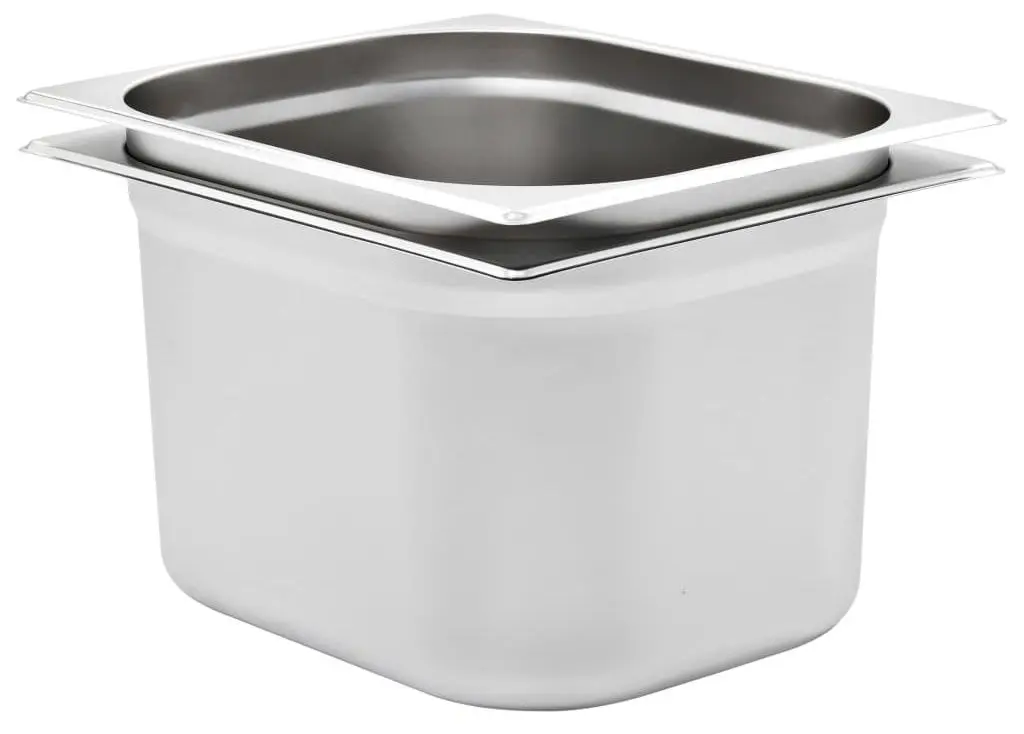 Набор гастроемкостей VidaXL 50890 1/2 2pcs (Silver)