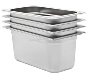 Set de recipiente gastronorm VidaXL 50896 1/3 4pcs (Silver)