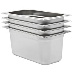 Set de recipiente gastronorm VidaXL 50896 1/3 4pcs (Silver)