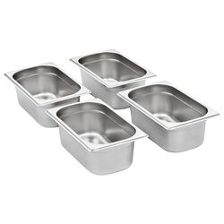Set de recipiente gastronorm VidaXL 50902 1/4 8pcs (Silver) Thumb