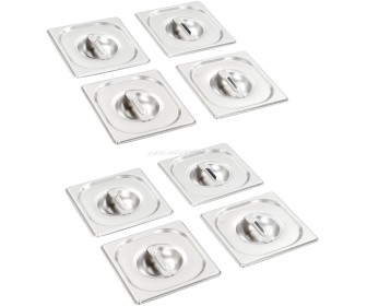 Набор крышек для гастроемкостей VidaXL 50910 1/6 8pcs (Silver)