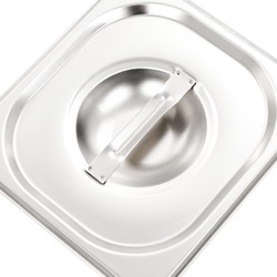 Set capace pentru recipiente gastronormice VidaXL 50910 1/6 8pcs (Silver) Thumb