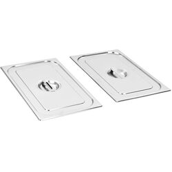 Set capace pentru conteiner gastronom VidaXL 50884 (Inox)