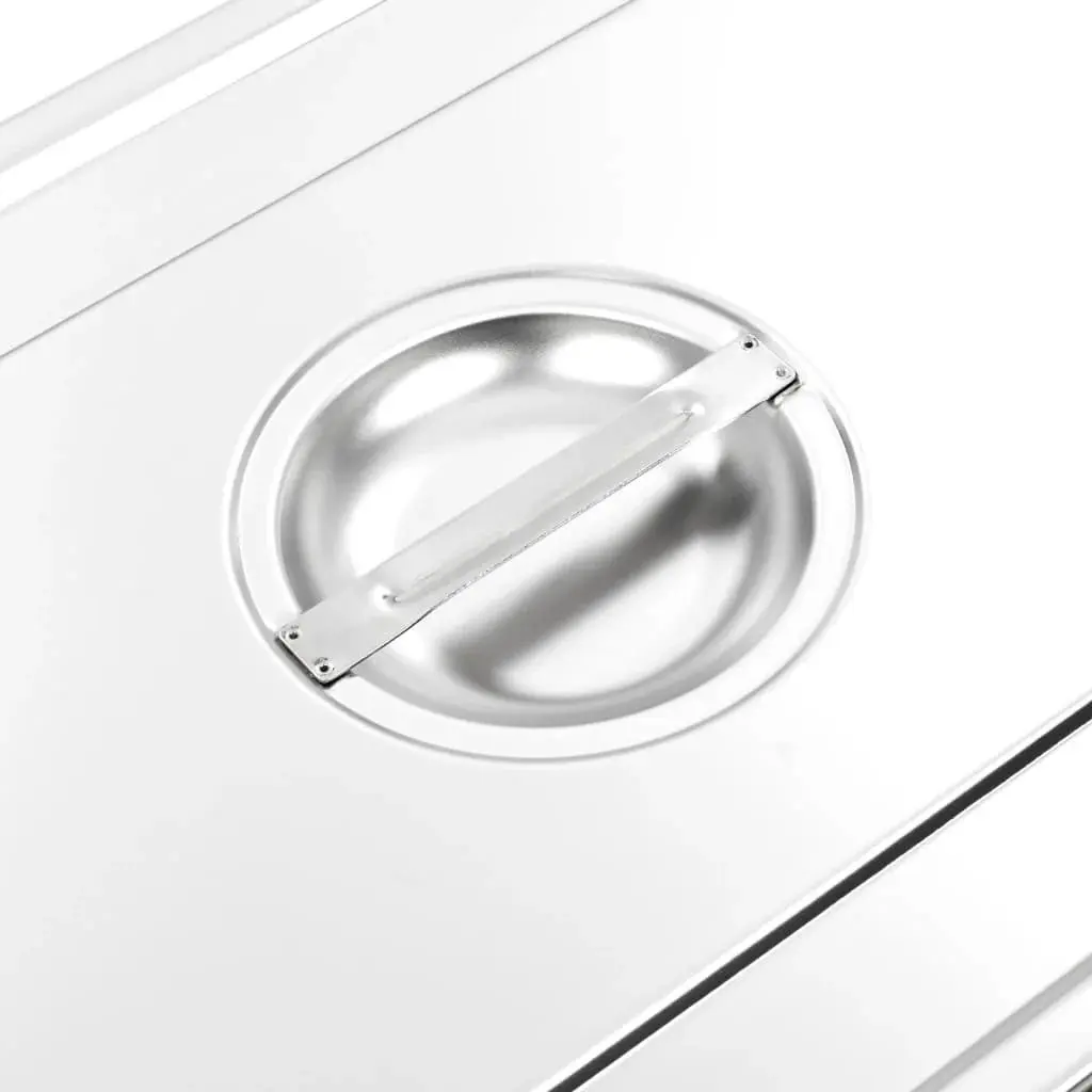 Set capace pentru conteiner gastronom VidaXL 50884 (Inox)