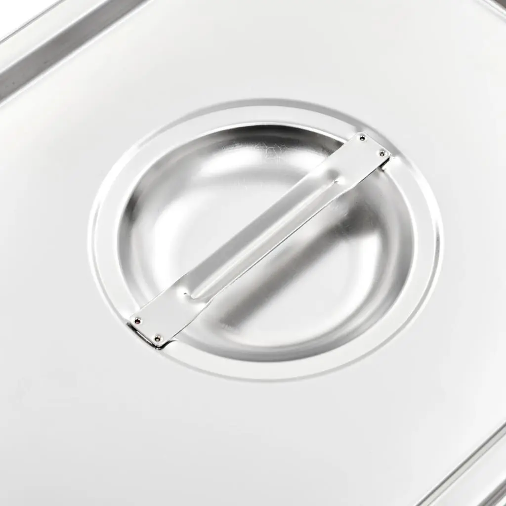 Set capace pentru conteiner gastronom VidaXL 50891 (Inox)