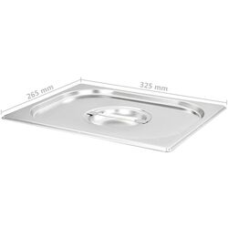 Set capace pentru conteiner gastronom VidaXL 50891 (Inox) Thumb