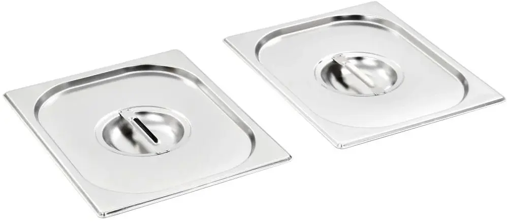 Set capace pentru conteiner gastronom VidaXL 50891 (Inox)
