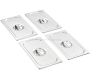 Set capace pentru conteiner gastronom VidaXL 50898 (Inox)