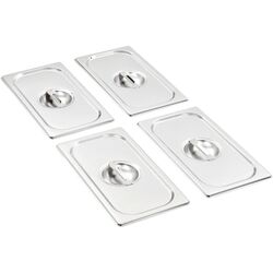 Set capace pentru conteiner gastronom VidaXL 50898 (Inox)
