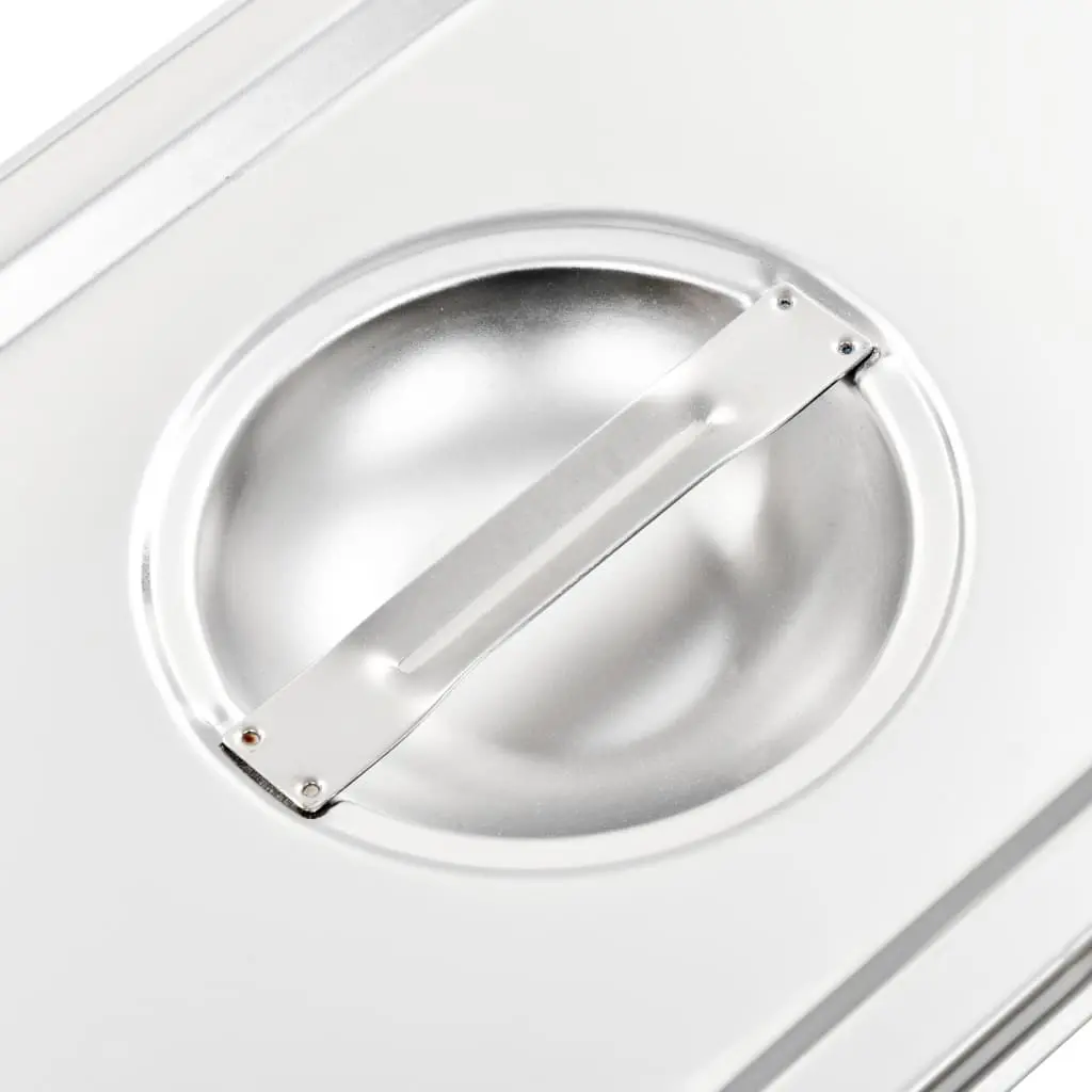 Set capace pentru conteiner gastronom VidaXL 50898 (Inox)