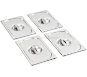 Set capace pentru conteiner gastronom VidaXL 50905 (Inox)