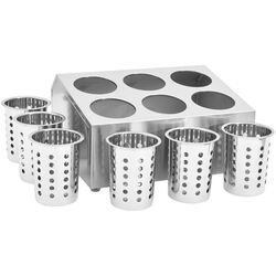 Подставка для столовых приборов VidaXL 51230 (Inox) Thumb