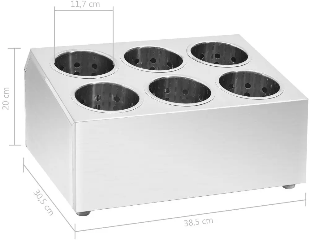 Подставка для столовых приборов VidaXL 51230 (Inox)