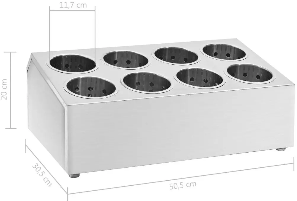Suport de tacamuri VidaXL 51231 (Inox)