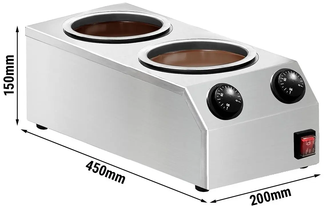 Aparat pentru topirea ciocolatei GGM Gastro SCSGIC4 (Inox) - 2