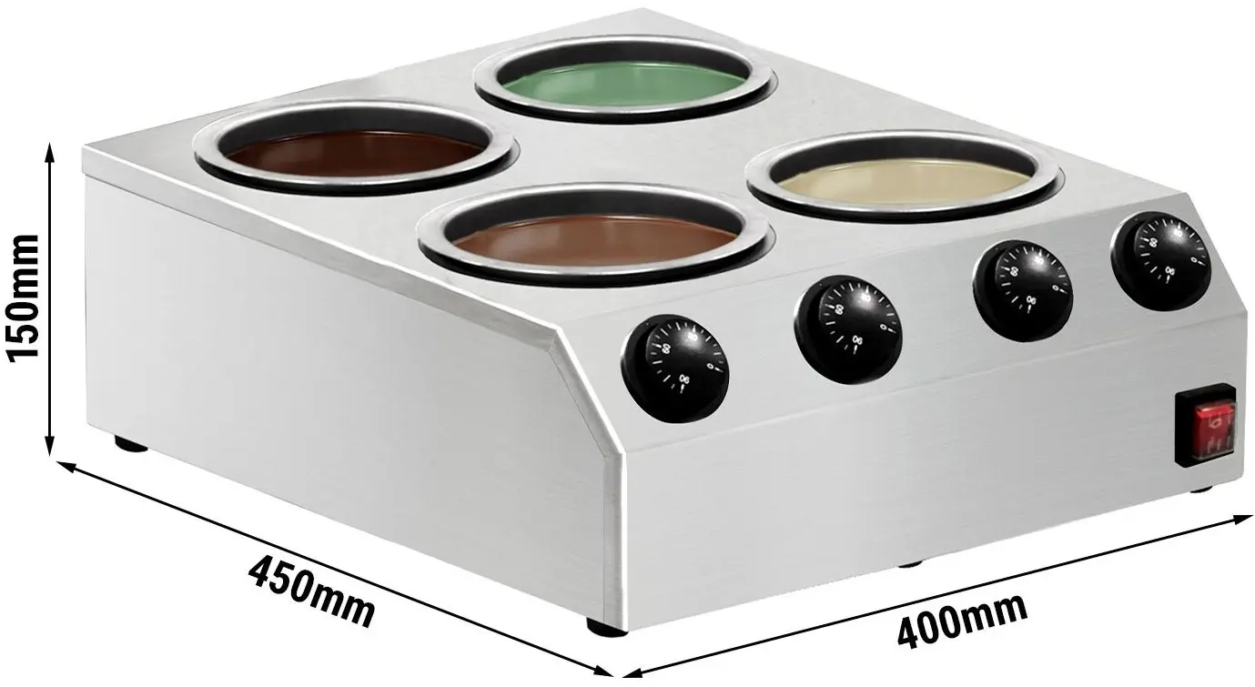 Aparat pentru topirea ciocolatei GGM Gastro SCSGIC8 (Inox) - 2