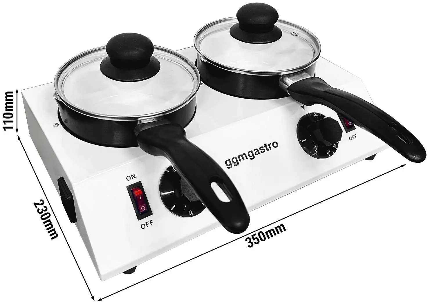 Аппарат для плавления шоколада GGM Gastro SSGK1+1 (Inox) - 7