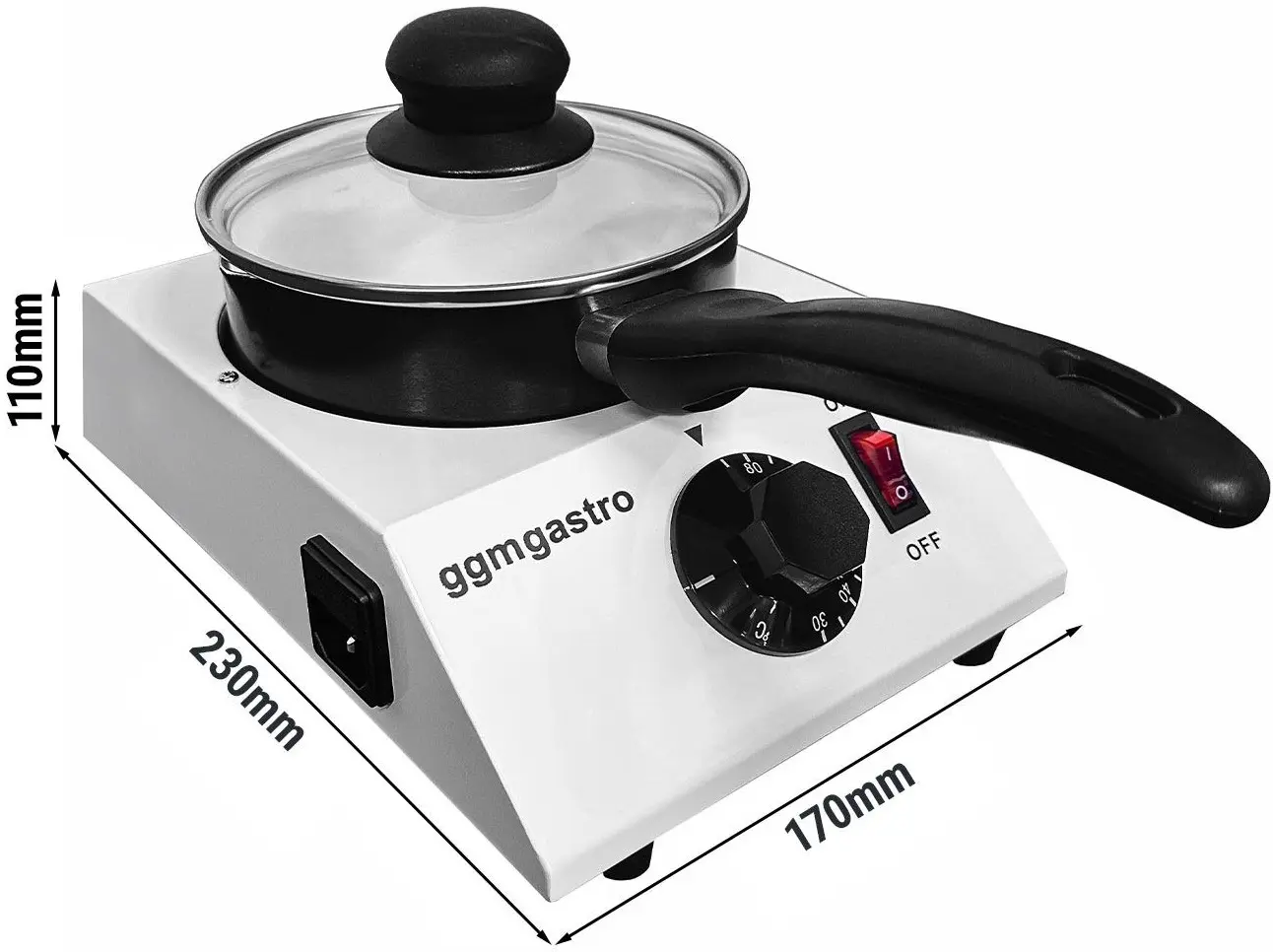 Аппарат для плавления шоколада GGM Gastro SSGK1 (Inox) - 6