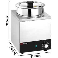 Marmita pentru supă GGM Gastro BHPV35-1 (Inox/Black) Thumb