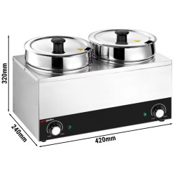 Marmita pentru supe GGM Gastro BHPV35-2 (Inox/Black) Thumb