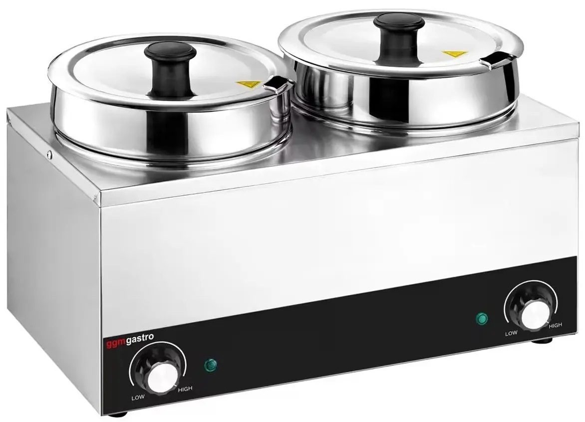 Marmita pentru supe GGM Gastro BHPV35-2 (Inox/Black)