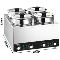 Marmita pentru supe GGM Gastro BHPV35-4 (Inox) Thumb