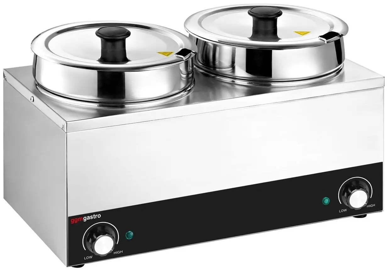 Marmita pentru supe GGM Gastro BHPV65-2 (Inox/Black)