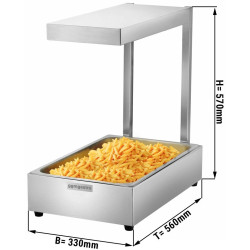 Incalzitor pentru preparate cu lampa calda GGM Gastro SPWJ11 (Inox) Thumb