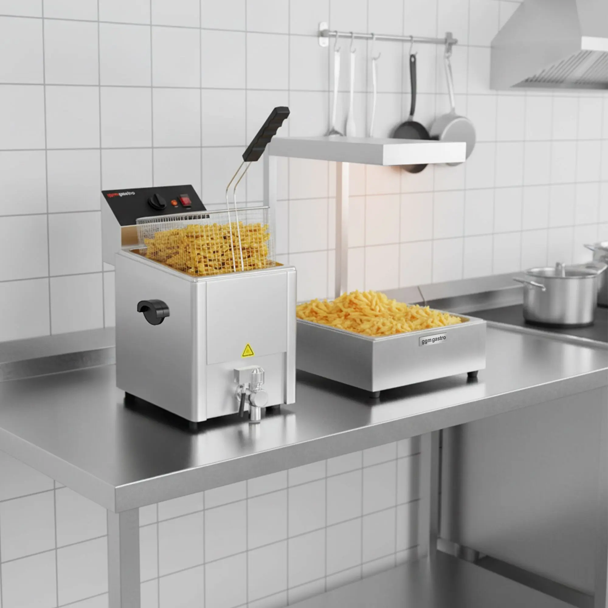 Incalzitor pentru preparate cu lampa calda GGM Gastro SPWJ11 (Inox) - 4