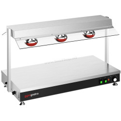 Подогреватель блюд с тепловыми лампами GGM Gastro WHPV3 (Inox/Black)