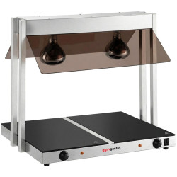 Incalzitor pentru preparate cu lampe calde GGM Gastro WHPWJ756 (Inox/Black) Thumb
