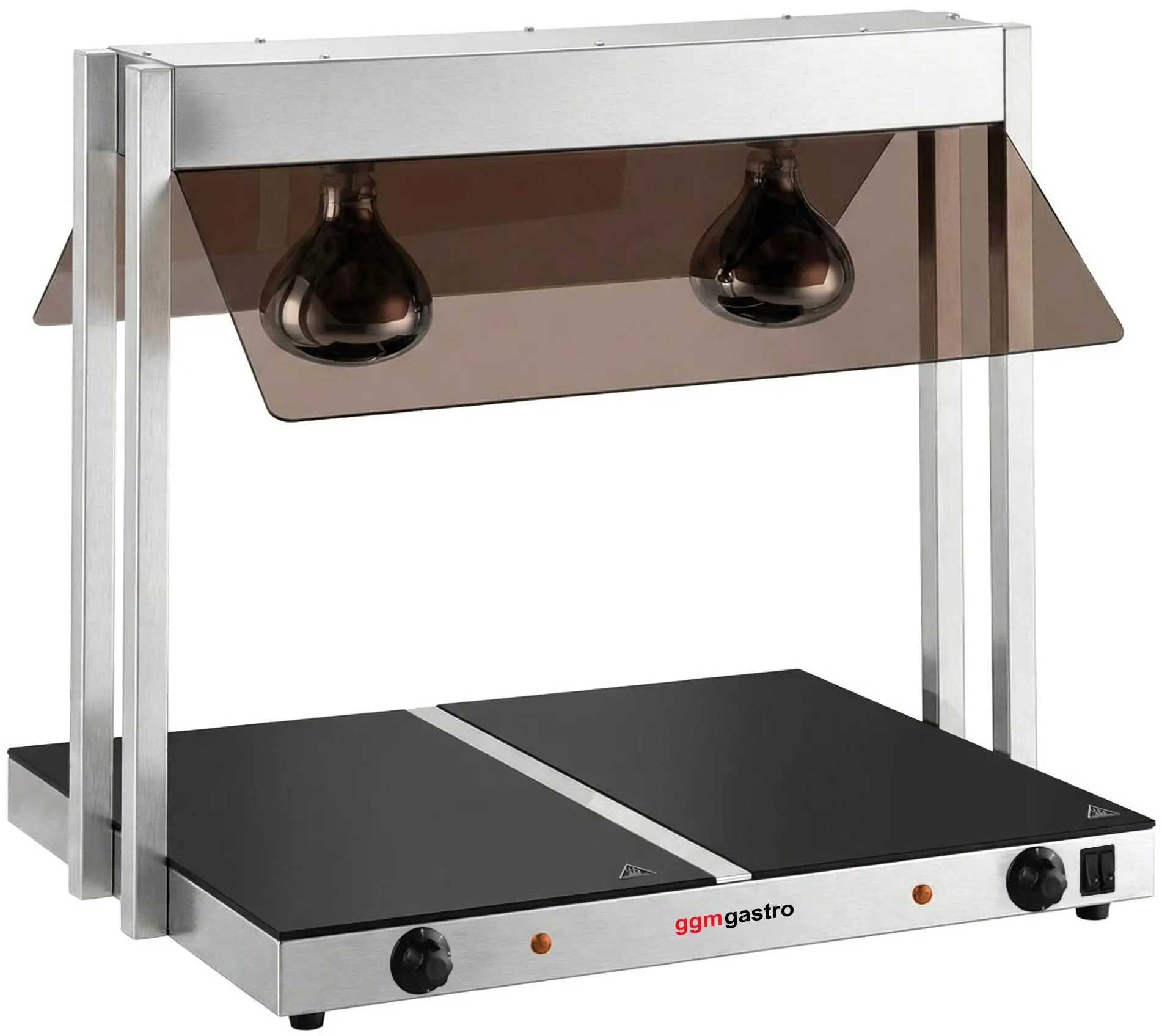 Incalzitor pentru preparate cu lampe calde GGM Gastro WHPWJ756 (Inox/Black) - 2