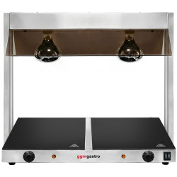 Incalzitor pentru preparate cu lampe calde GGM Gastro WHPWJ756 (Inox/Black) Thumb