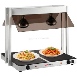 Подогреватель блюд с тепловыми лампами GGM Gastro WHPWJ756 (Inox/Black)