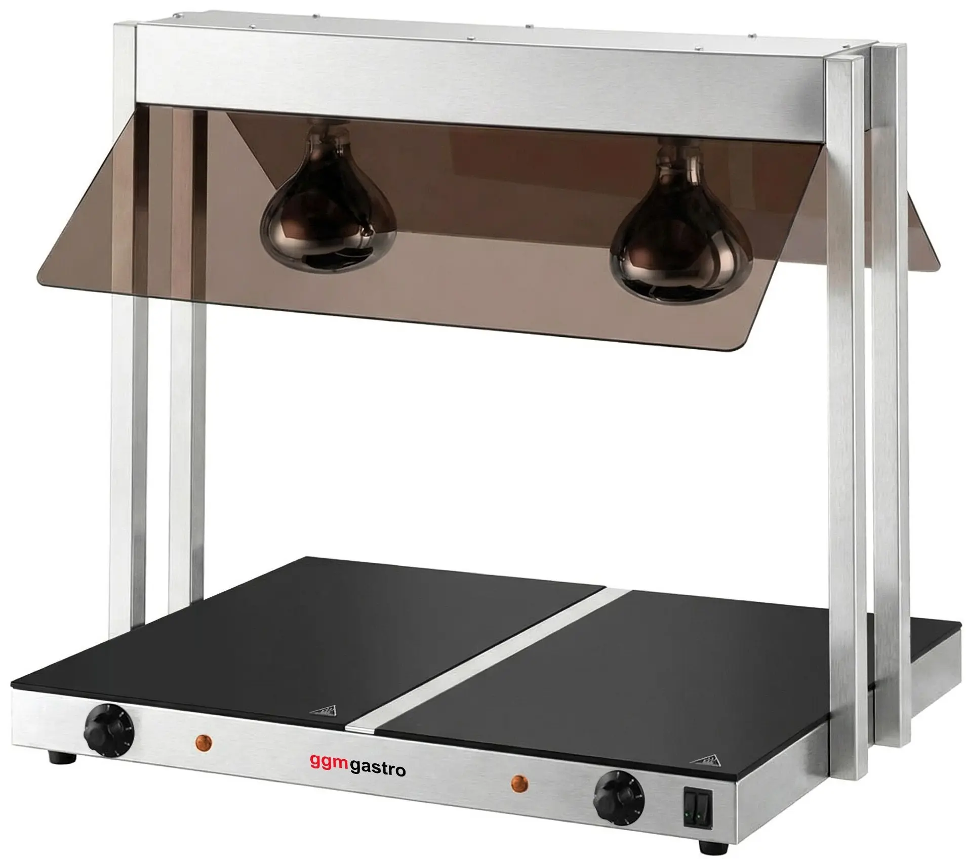 Incalzitor pentru preparate cu lampe calde GGM Gastro WHPWJ756 (Inox/Black) - 4