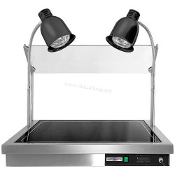 Подогреватель блюд с тепловыми лампами GGM Gastro WPE2 (Inox/Black)