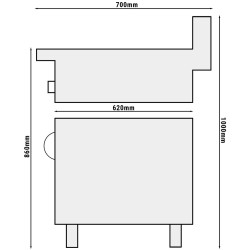 Incalzitor pentru cartofi prajiti GGM Gastro FWK400-EN#UBK400-E (Inox) Thumb