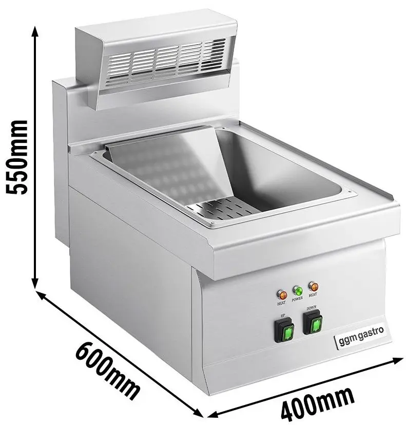 Incalzitor de cartofi prajiti GGM Gastro FWK46-E (Inox) - 9