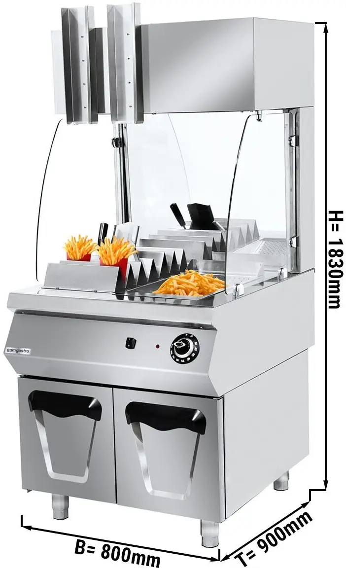 Incalzitor pentru cartofi prajiti GGM Gastro PWE4 (Inox) - 4