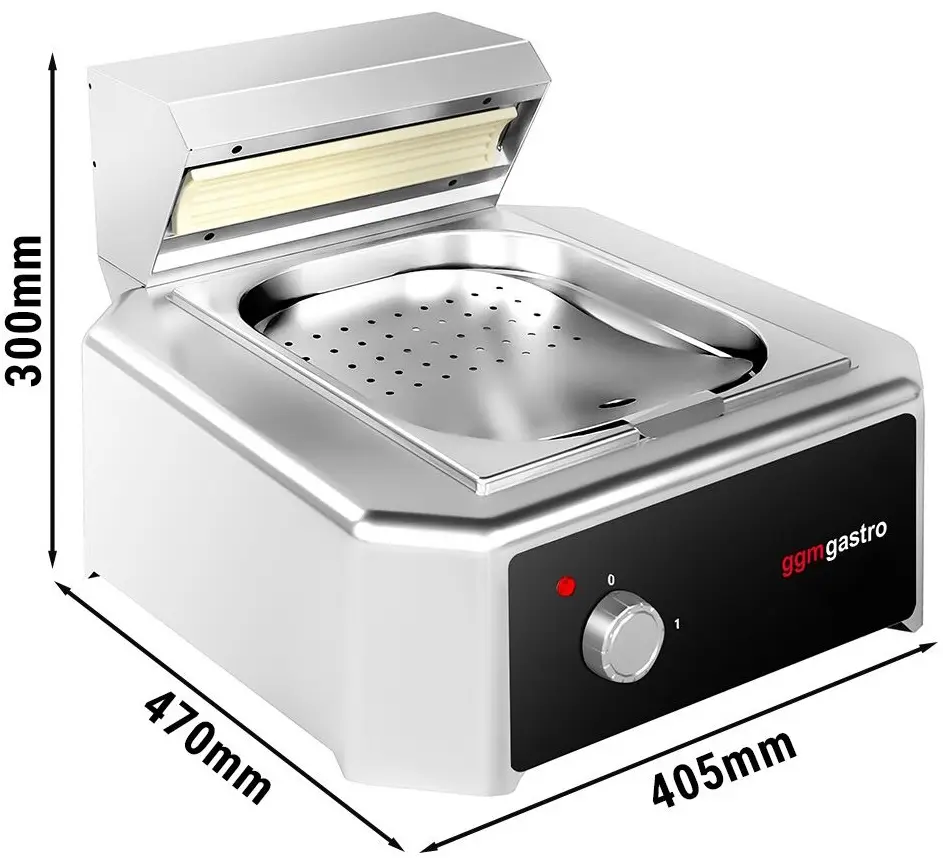Incalzitor pentru cartofi prajiti GGM Gastro PWE400 (Inox/Black) - 3