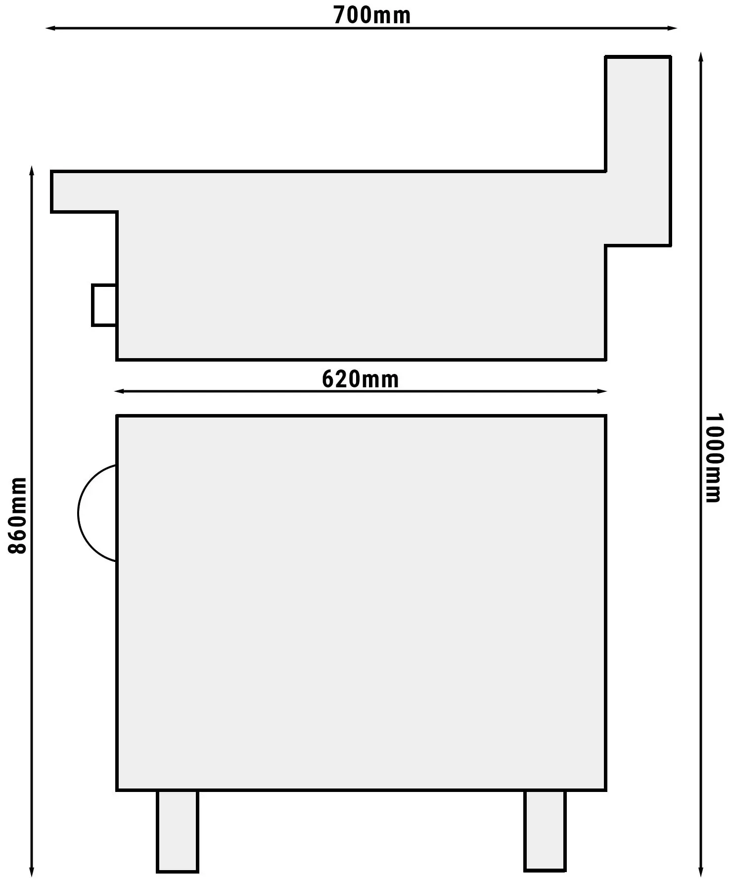 Incalzitor pentru cartofi prajiti GGM Gastro WK473#GK466T (Inox/Black) - 10
