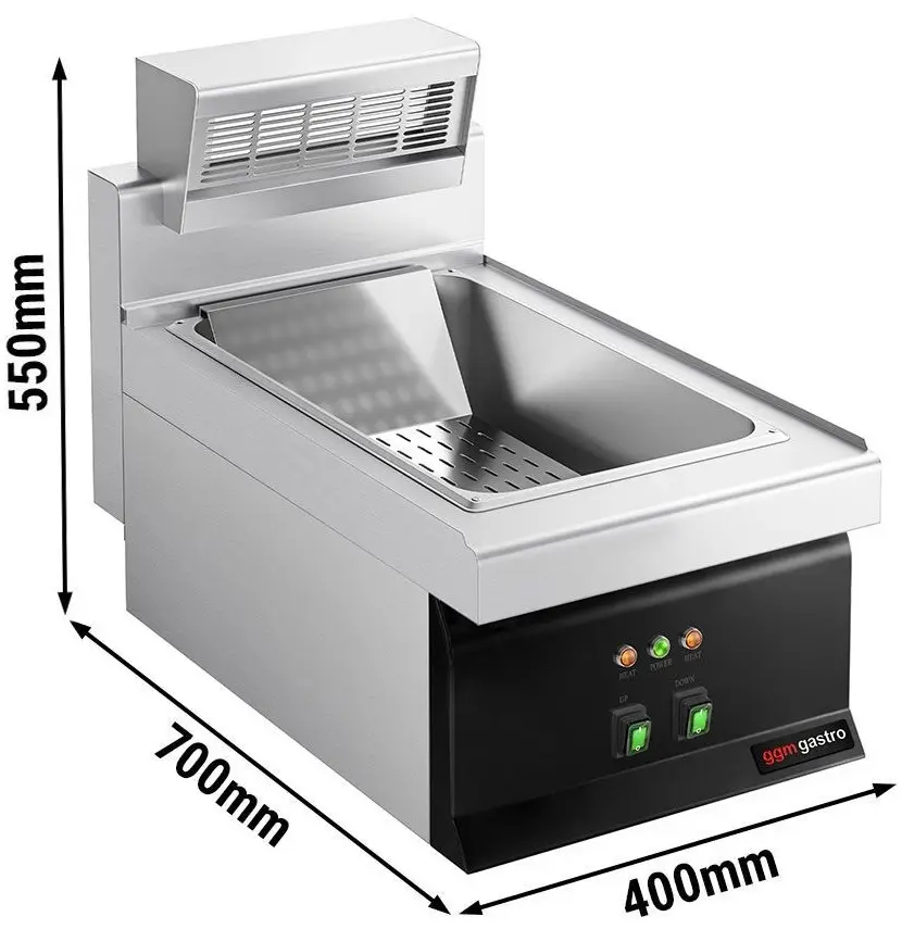 Incalzitor de cartofi prajiti GGM Gastro WK473 (Inox/Black) - 8