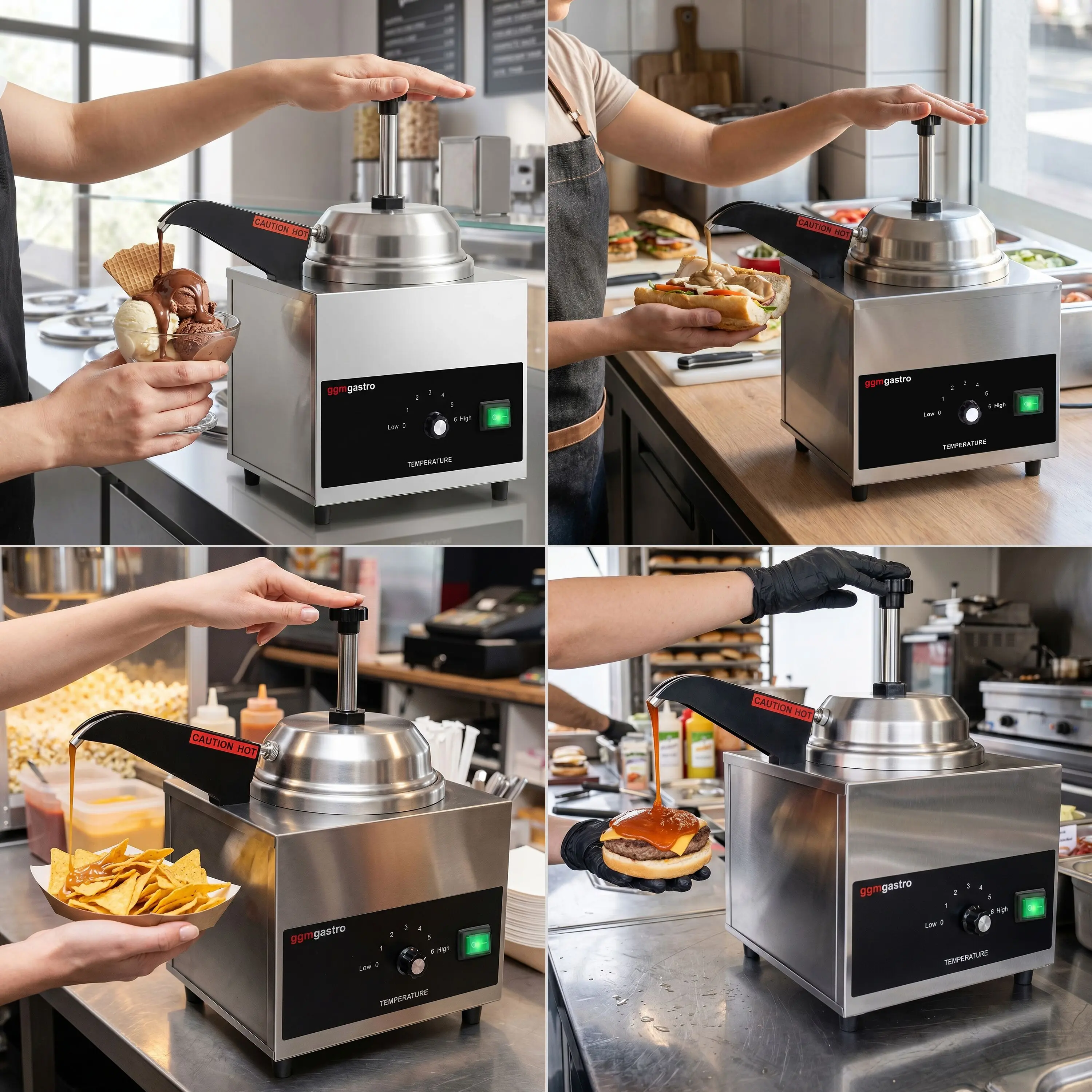 Подогреватель соуса GGM Gastro KWFR (Inox/Black) - 10