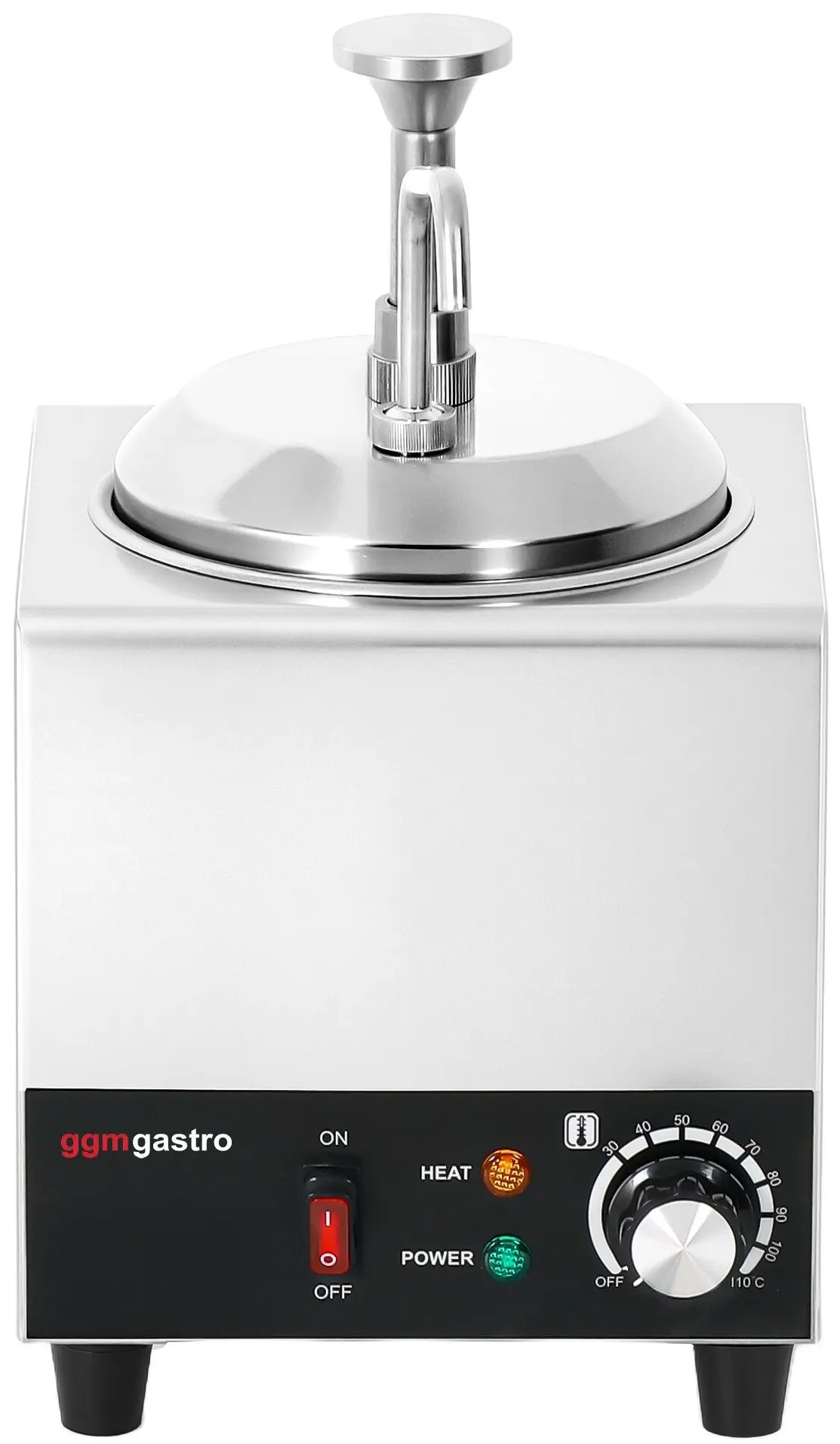 Incalzitor de sos cu dozator GGM Gastro SWM1 (Inox/Black) - 2