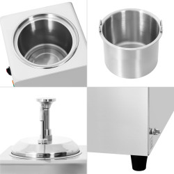 Incalzitor de sos cu dozator GGM Gastro SWM1 (Inox/Black) Thumb