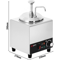 Incalzitor de sos cu dozator GGM Gastro SWM1 (Inox/Black) Thumb